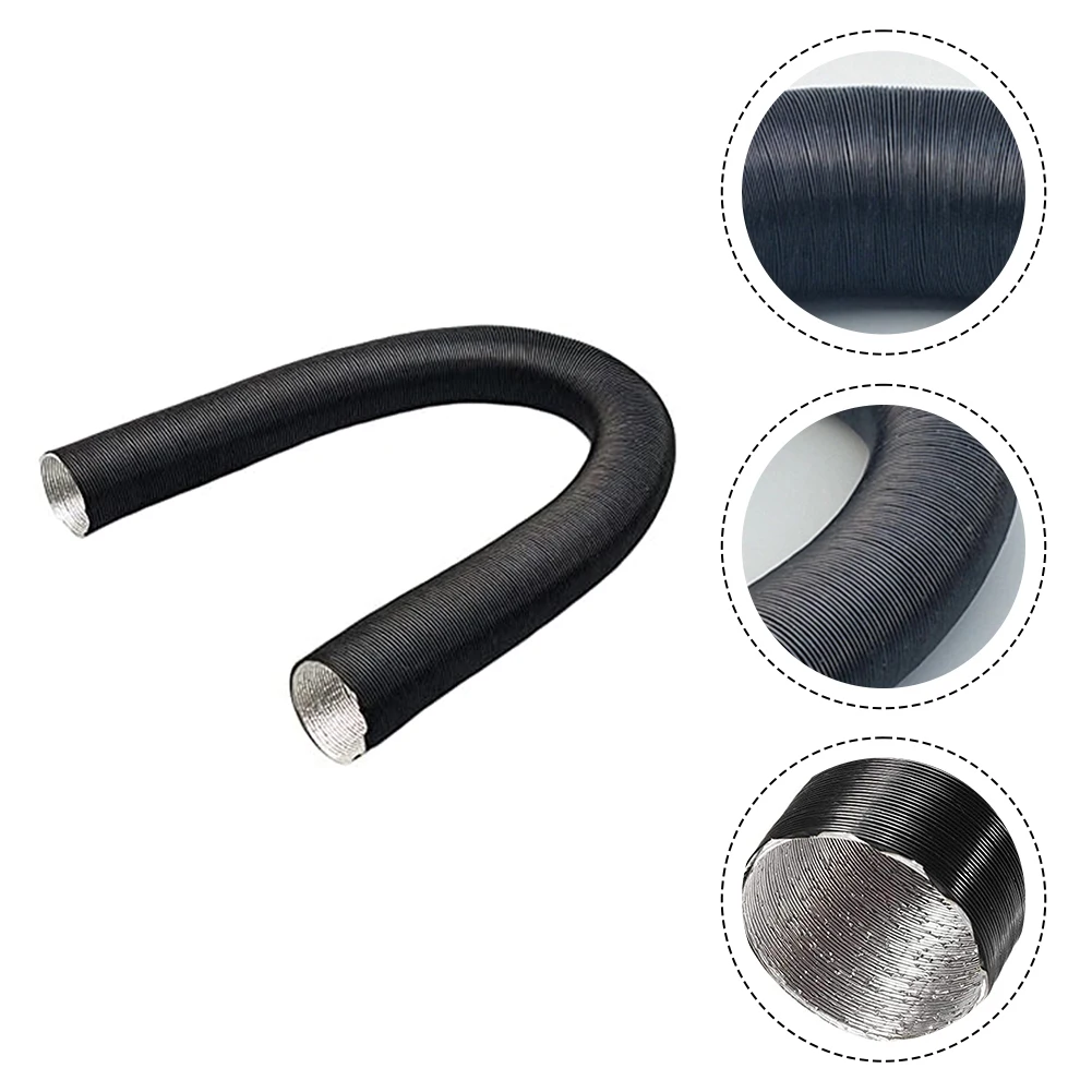 Aluminium Foil 25 Mm Air Intake Heating Duct Pipe, Stretchable Flame Retardant Hose For Webasto Diesel Heater
