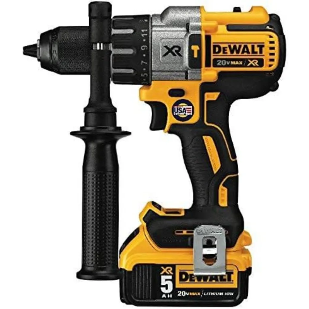 20V High-Performance Cordless Hammer Drill Kit with Brushless Motor and 3-Speed Settings