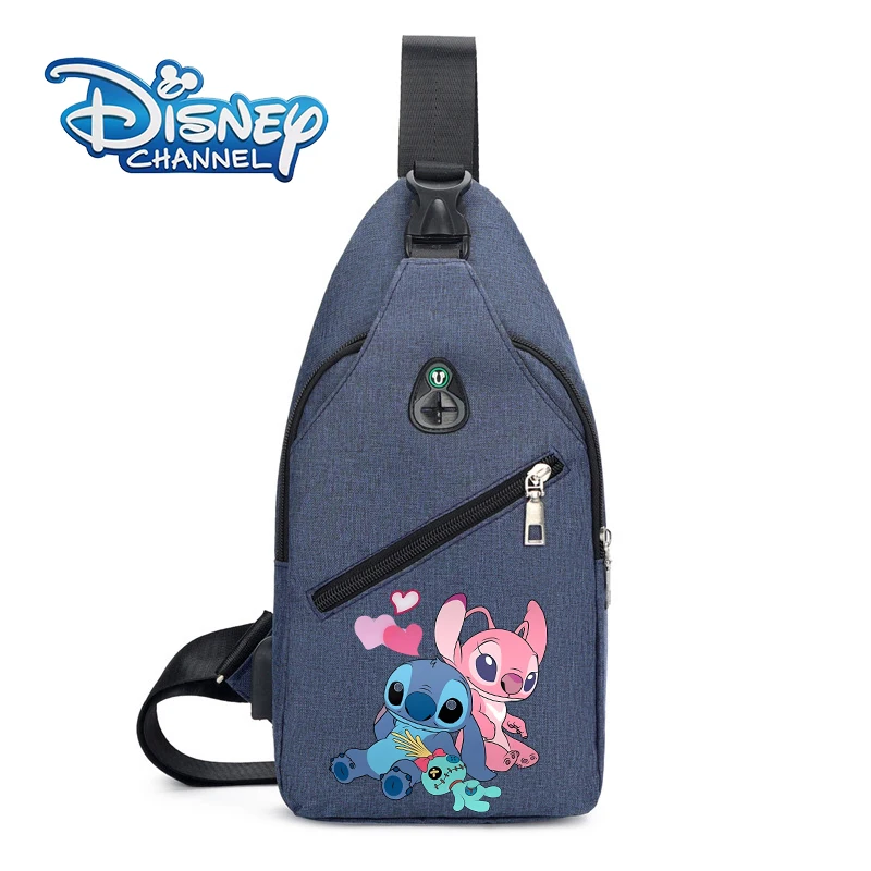 Disney Lilo & Stitch Women Men Chest Bag Crossbody Bag Outdoor Multifunctional Sports Shoulder Messenger Bags Belt Pouch