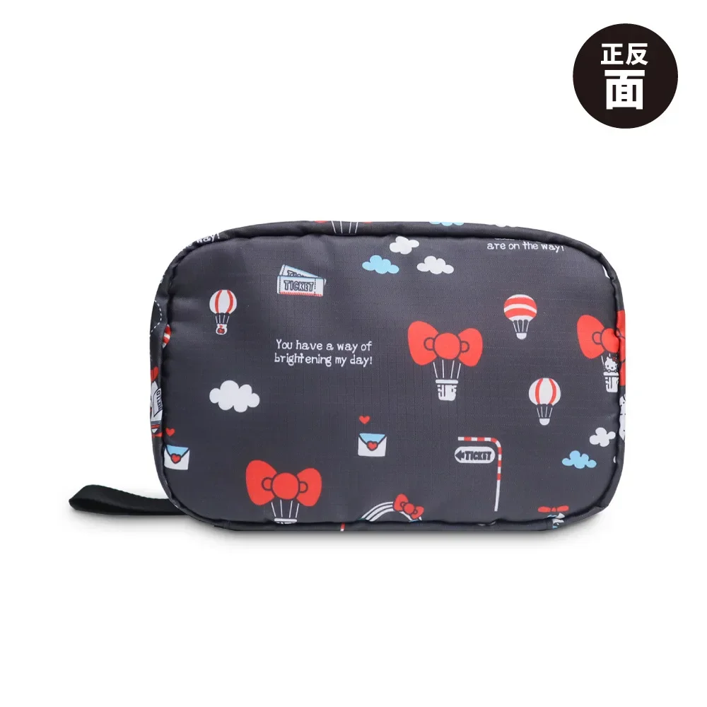 حقيبة غسيل جديدة حقيبة مستحضرات التجميل مرحبا كيتي لطيف أضعاف المحمولة حقيبة مستحضرات تجميل حقائب للمرأة سعة كبيرة التخزين