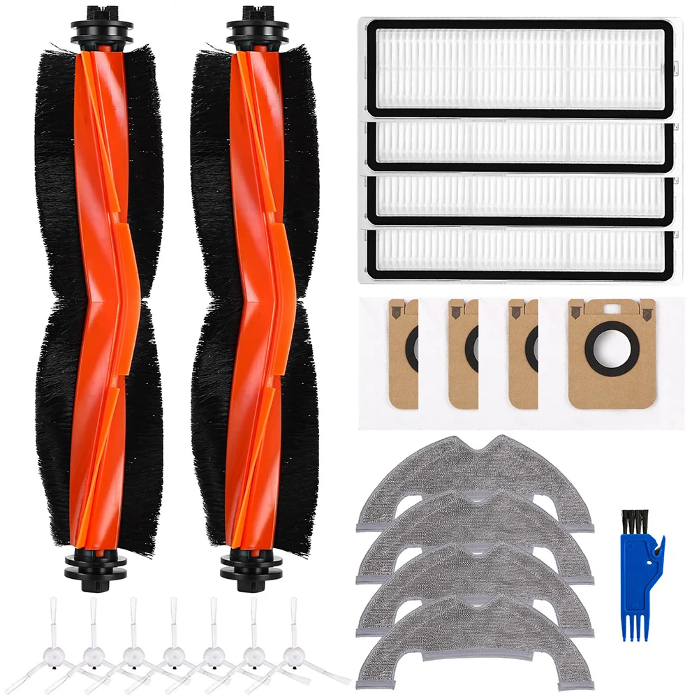 

For D10 Plus Gen 2 Accessory Bundle Main Brush Filter Set with Additional Side Brushes and Wipes for Effective Use