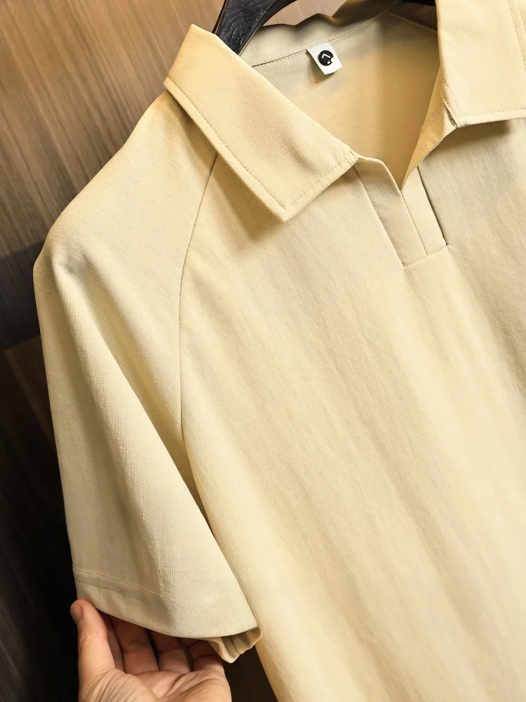   Shirt! Moisture Wicking! Summer Men's Lightweight Business Commuting Versatile Collared Short Sleeve  Shirt