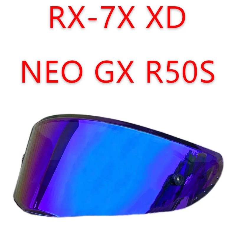 

R50S helmet face shield for MOTORAX RX-7X XD NEO GX electroplated sunscreen uv protection Motorcycle helmet accessories