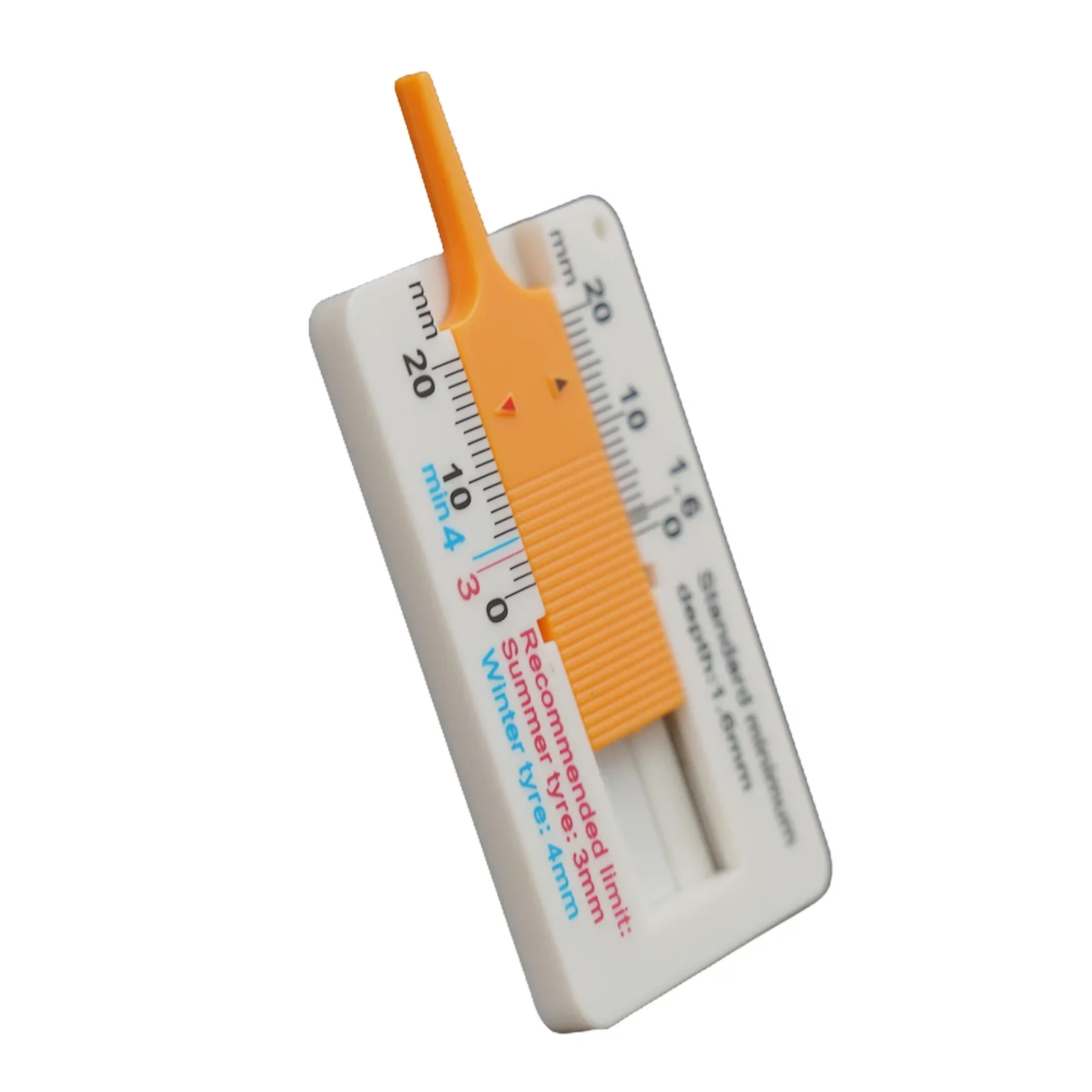 Plastic Tire Tread Ruler Gauge 0-20MM Vernier Depth Caliper Tire Car Wheel Tread Depthometer Ruler Portable