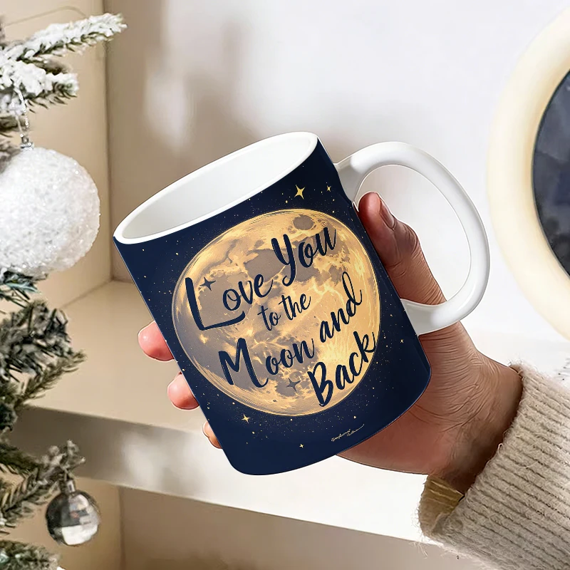 

Mug Coffee Cup Ceramic Cup Love You to the Moon and Back - A Serene Night Sky Canvas Print