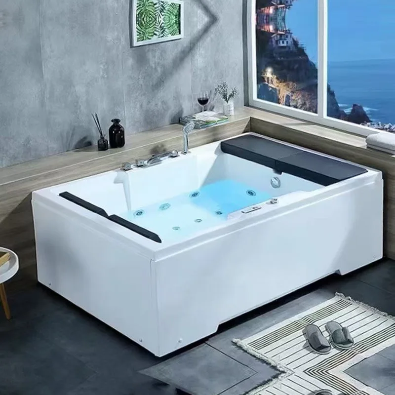 

Прямая продажа с фабрики, двойная ванна, массажный фонарь с постоянной температурой, пузырь, многофункциональная ванна для проживания в семье, отеля, виллы