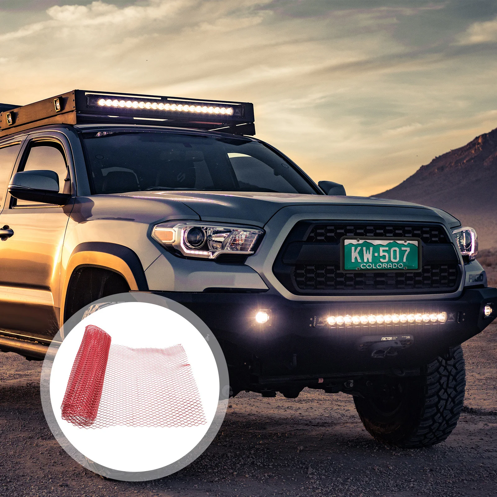 

Aluminum Alloy Car Grill Mesh 100x33cm Universal Front Bumper Protector Automotive Grilles Exterior Automotive Grilles