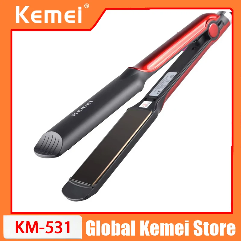 

Профессиональный выпрямитель для волос Kemei KM-531, керамический утюжок для выпрямления и завивки, инструмент для укладки волос, плойка для женщин