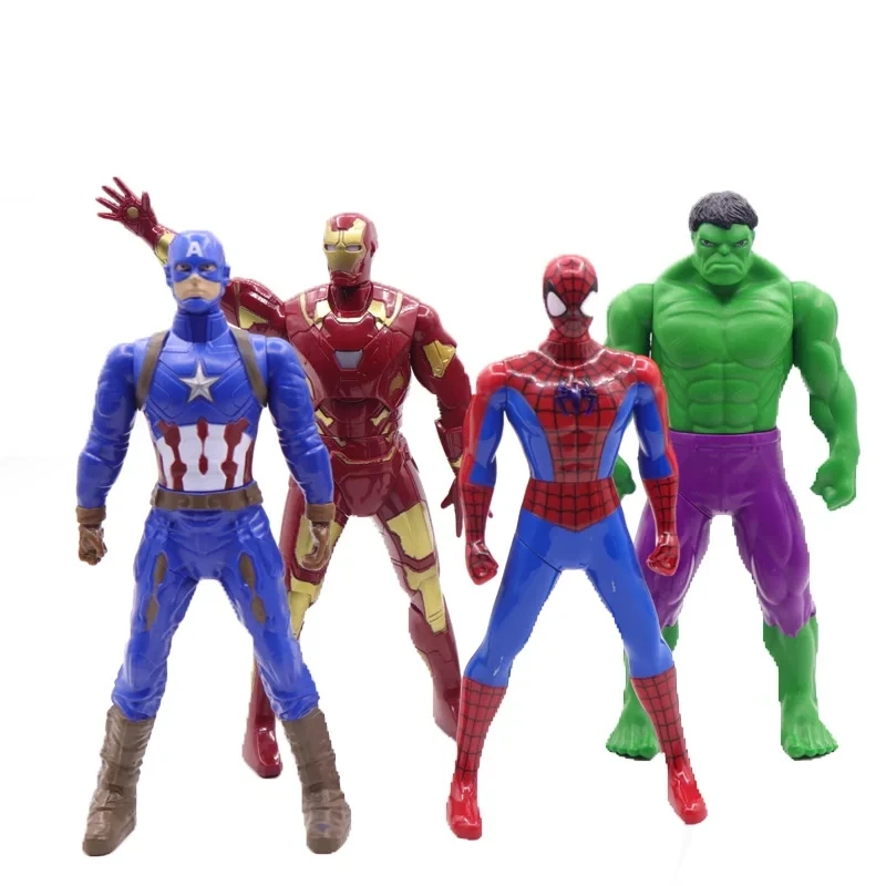 Los vengadores de Marvel 4 Endgame 17cm muñecos de superhéroes Hulk Iron Man Capitán América Thor Wolverine figuras de acción de juguete regalo para niños