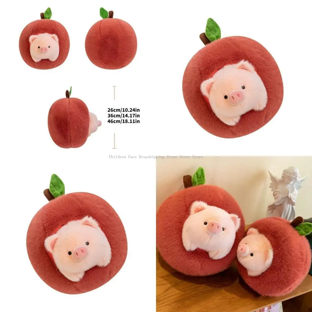 

Stuffed Piggy Toy Cartoon Piggy Figure Soft Toy Room Emotion Appease for Toddlers Girls Office Ornaments