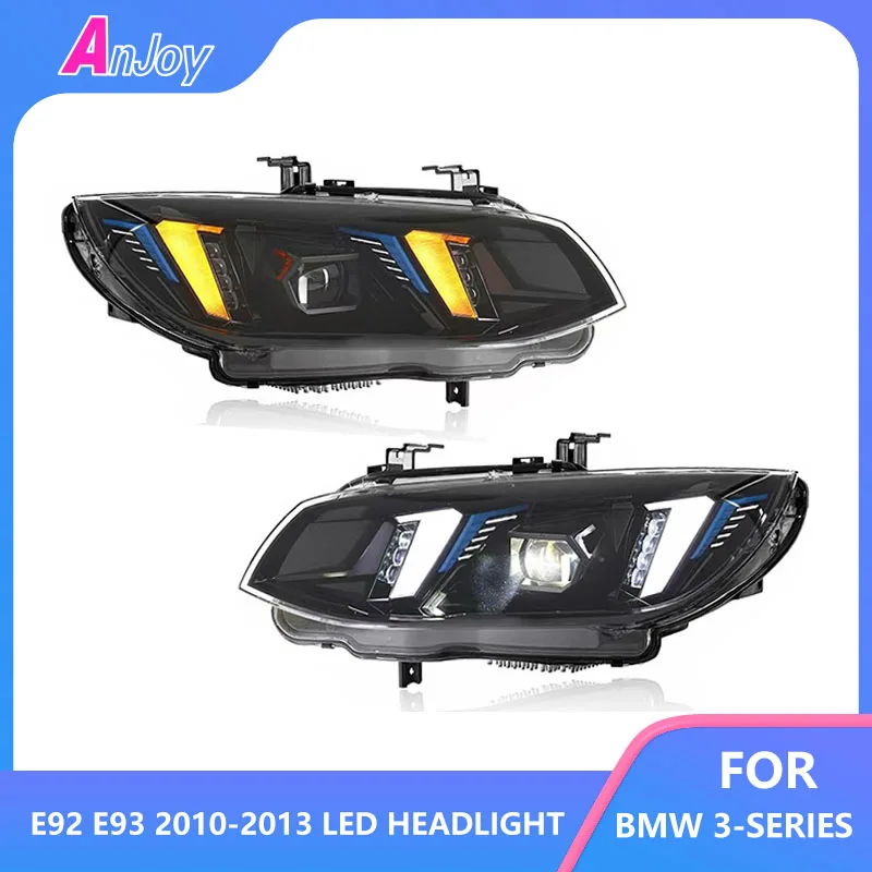 

Для BMW E92 E93 светодиодные фары 2010-2013 фары 3-й серии 320i 325i 318i DRL указатели поворота передние фары в сборе