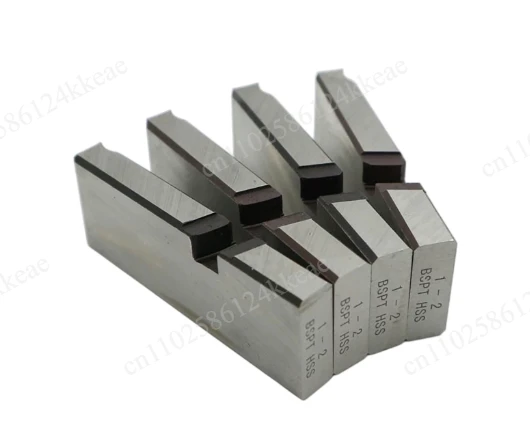 4 Pieces/Set HSS Pipe Thread Machining Die-NPT/BSPT1/2-3/4 