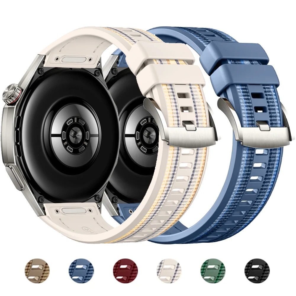 Nylon-Silikonarmband für Huawei Watch GT 6Pro 46 mm Sportarmband für Huawei GT6 Pro Smartwatch-Zubehör Schnellverschluss 2025