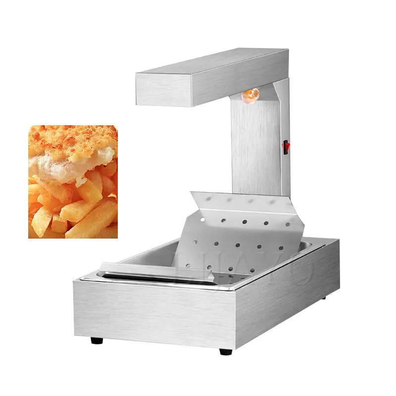 Commercial Chips Warmer Stainless Steel Food Heat Light 1000W Fry Heat Lamp Electric French Fries Display Warmer