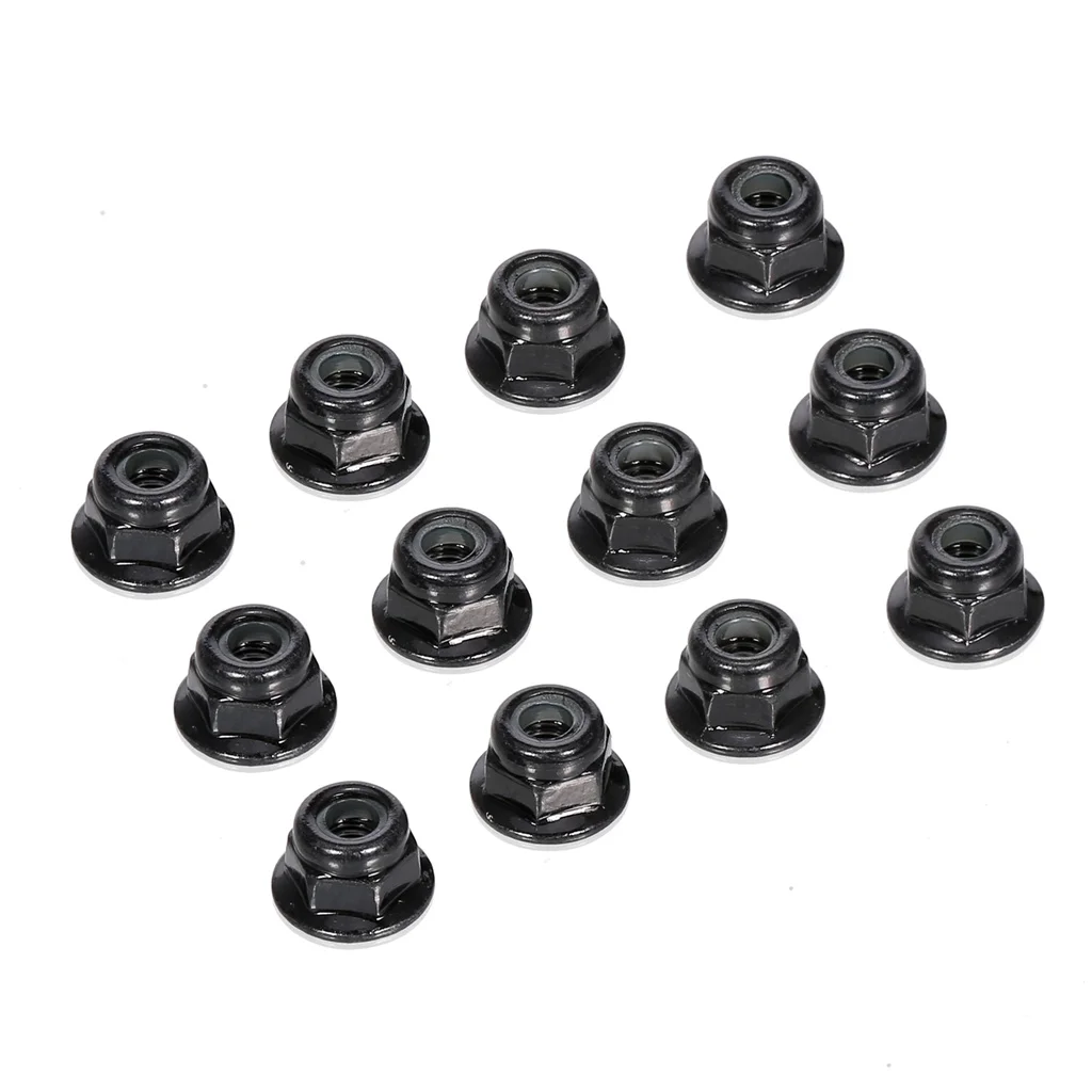 12 Stuks Metaal 4Mm M4 Wiel Slot Moeren Compatibel Voor 1/10 Rc Auto Hsp Redcat Trxs Tamiya Hpi Rc4wd Axiale Vervangingsonderdelen