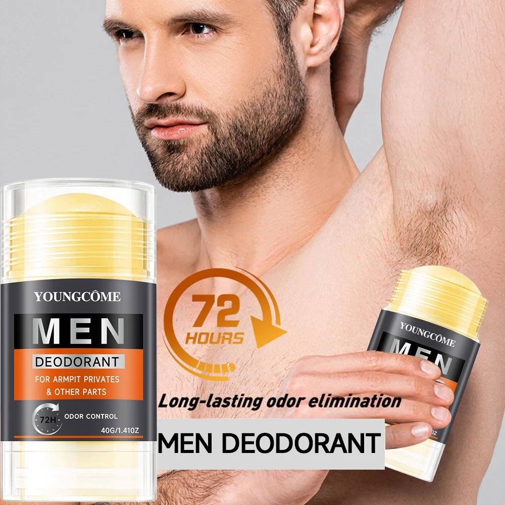 Crema para Eliminar el Mal Olor de Axilas para Hombres, Eliminación del Sudor, Refrescante, Antitranspirante, Aroma Duradero, Desodorante, Cuidado Corporal