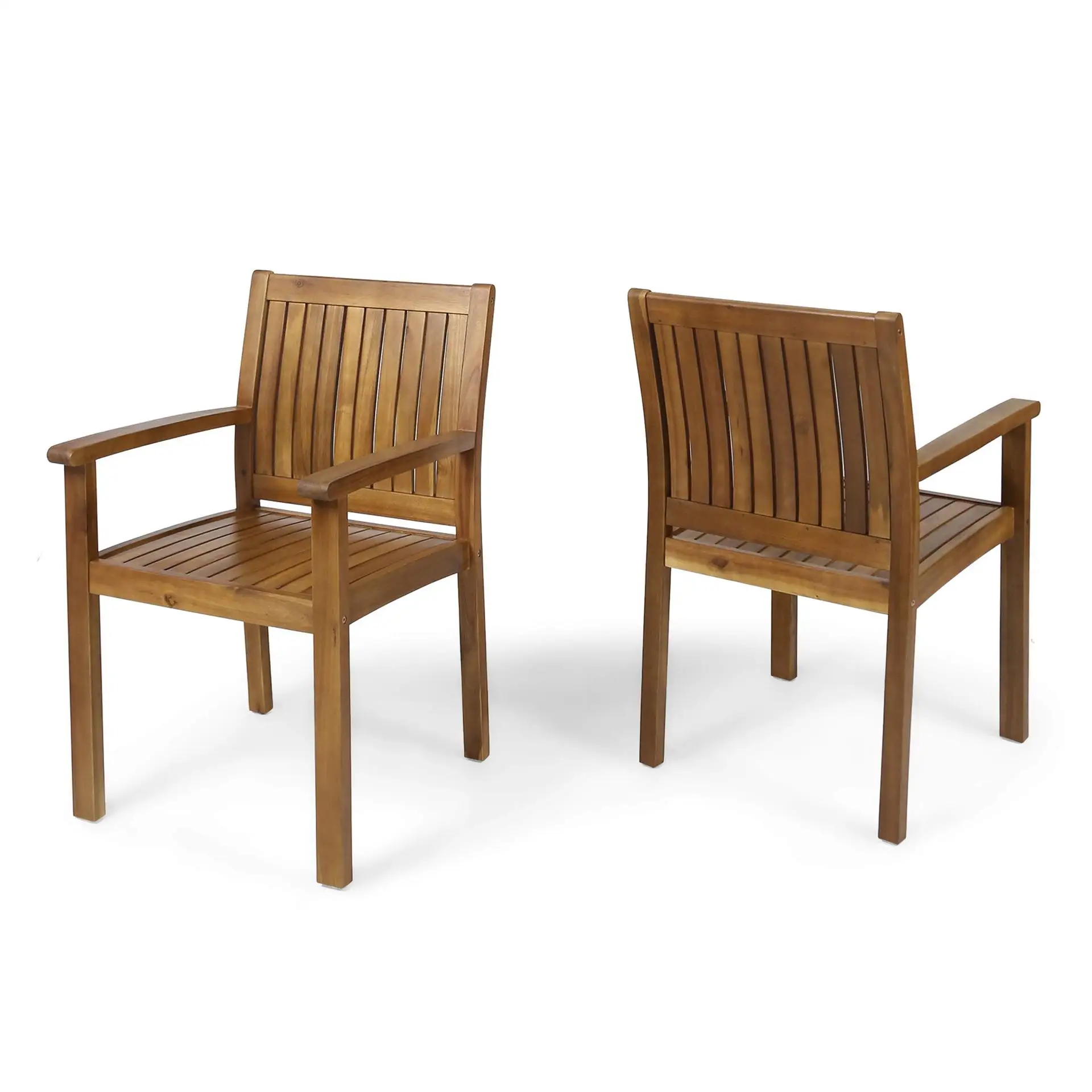 Balcony Solid wood outdoor tables and chairs Garden sunscreen and preservative wood table Outdoor milk tea shop Garden pavilion