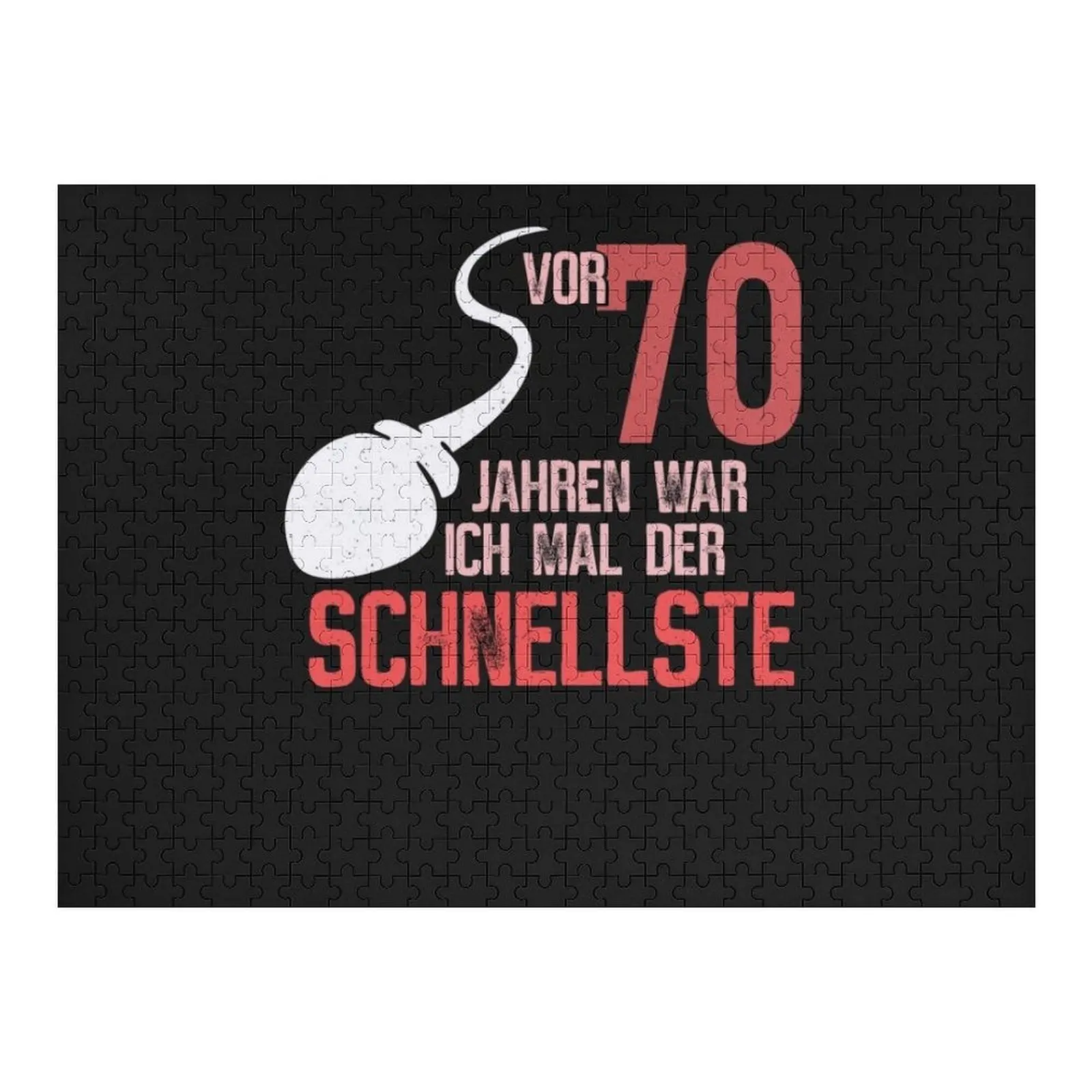 

70th birthday - fastest in traffic Jigsaw Puzzle Custom Wooden Name Customs With Photo With Personalized Photo Puzzle