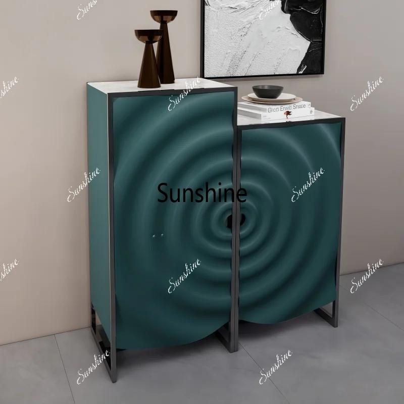 

Italian minimalist paint porch cabinet living room dining side cabinet