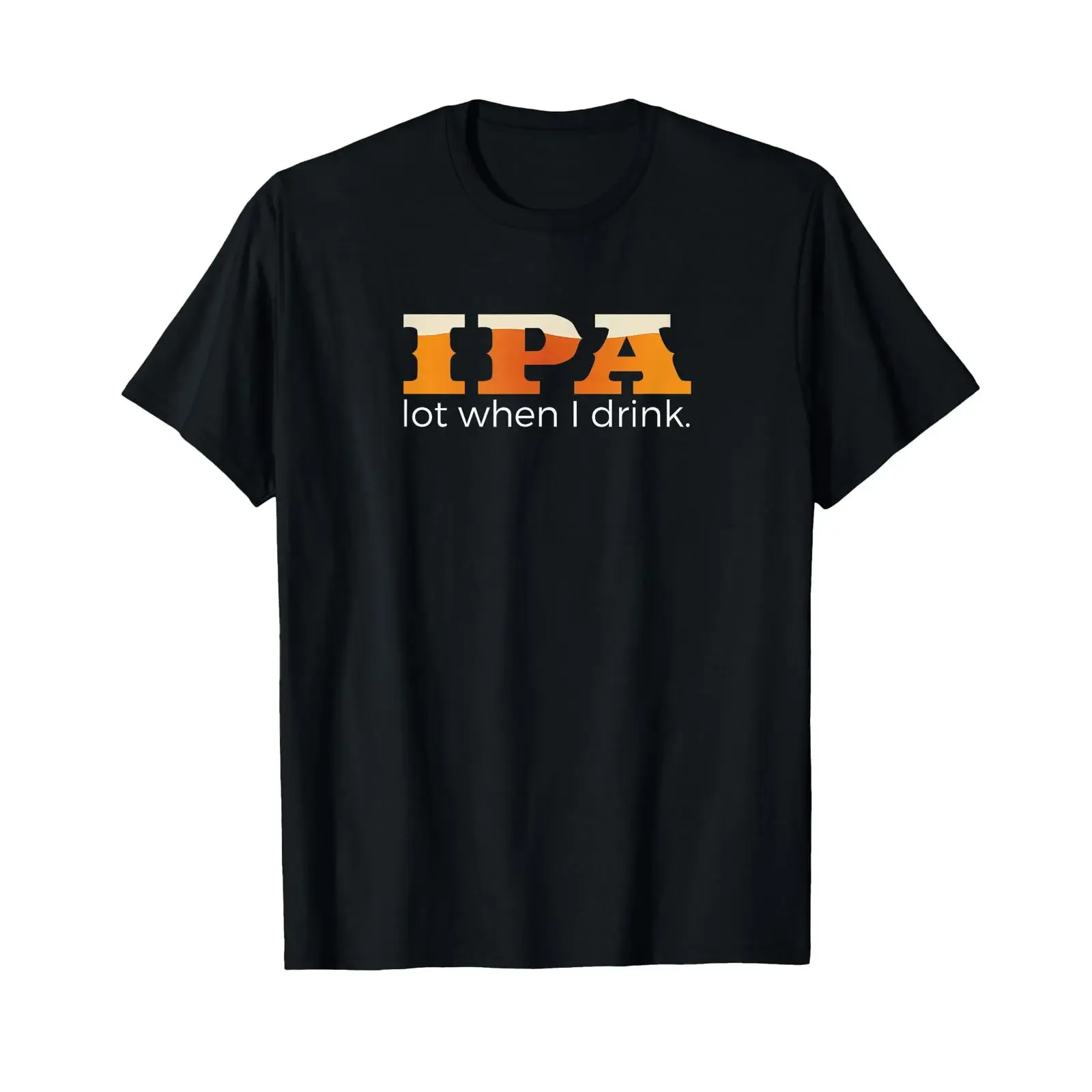 Camiseta IPA Lot When I Drink Funny Beer, camiseta vintage lavada a la moda para uso diario, ropa de calle cómoda para hombre, Unisex