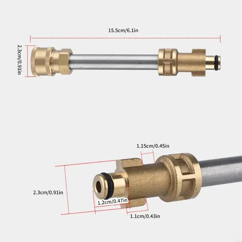 Parte reparación del adaptador varita lavadora a presión 2 piezas adecuada para limpieza eficiente