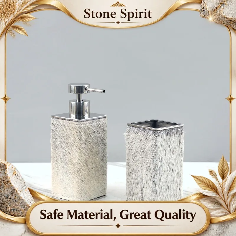 Modern Stainless Steel Soap Dispenser, Press Down Lotion Pump Bottle for Bathroom Vanity, Hotel Spa Kitchen Sink Organizer Use