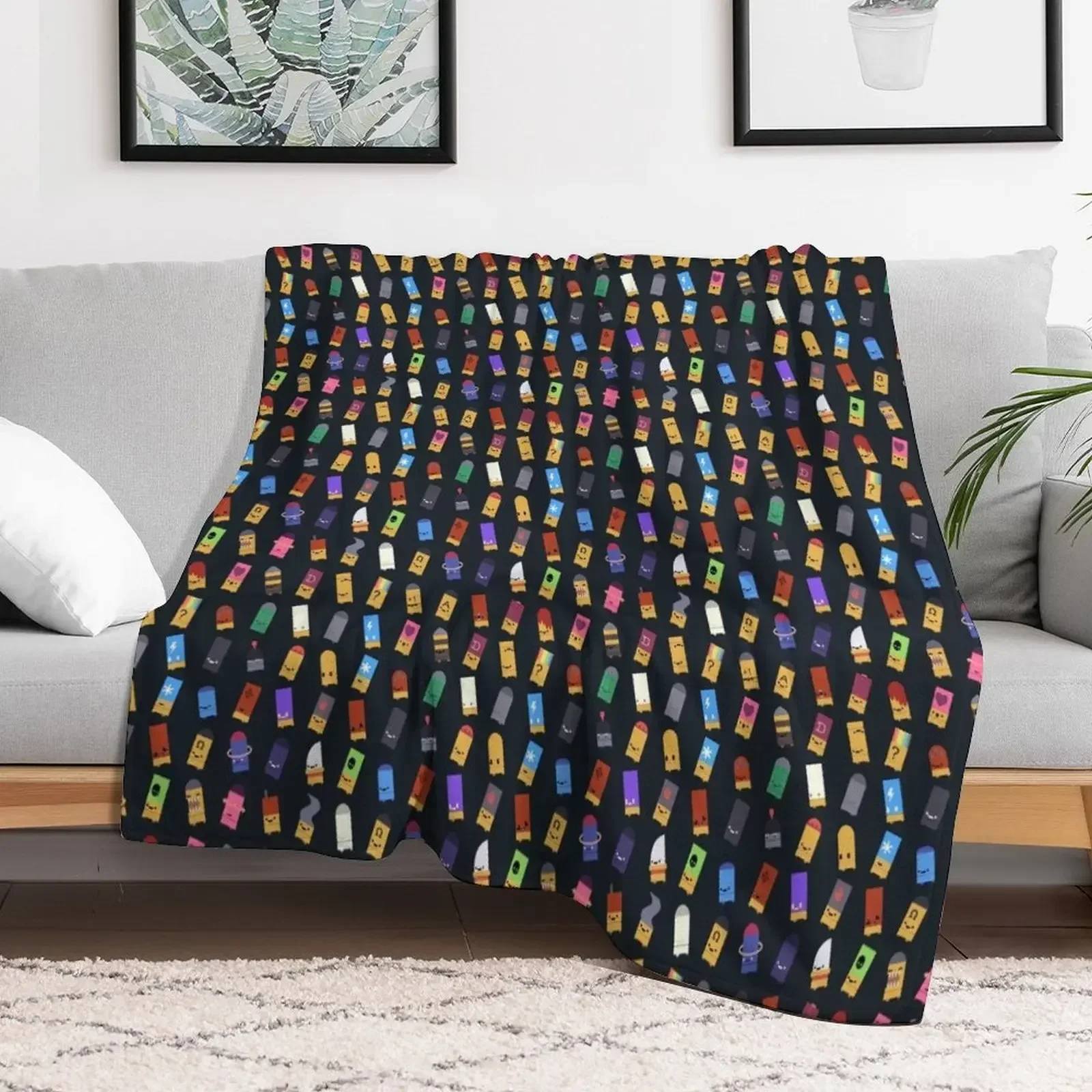 

|Black| Kin Kollection - Enter the Gungeon Throw Blanket Nap Flannel Fabric Luxury Throw Blankets