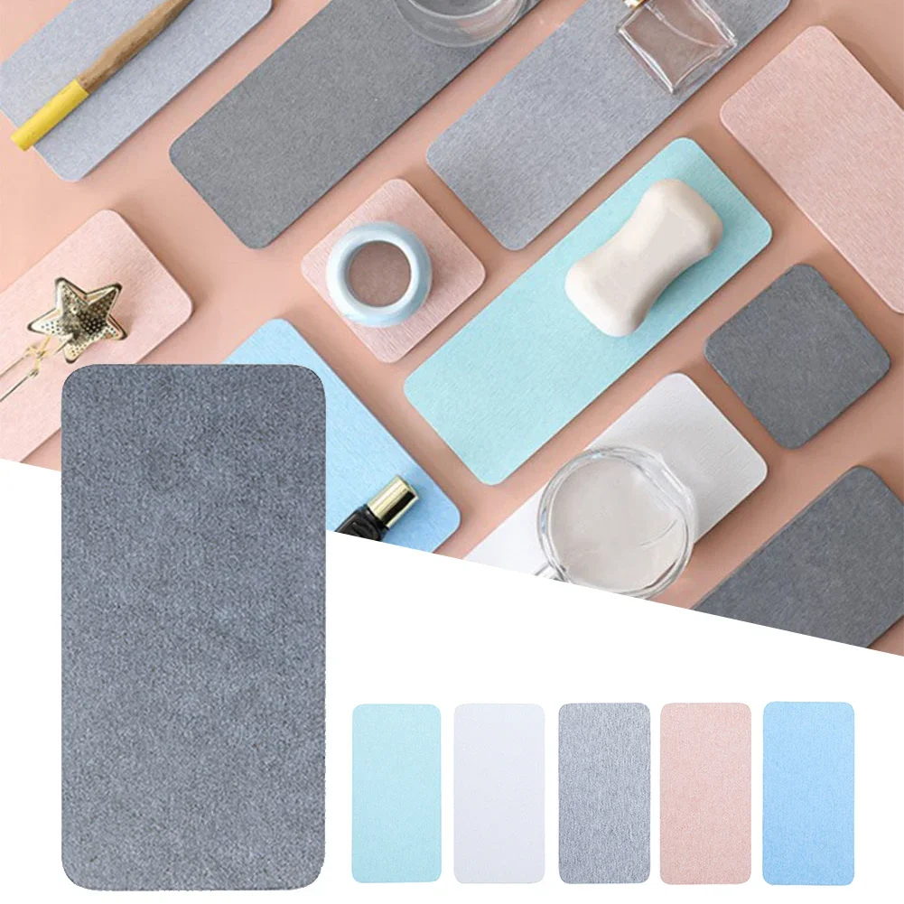 Water-Sbsorbing Stone Tray Diatom Mud For Sink Absorbent Diatomite Drink Coasters Water Absorbing Stone Tray