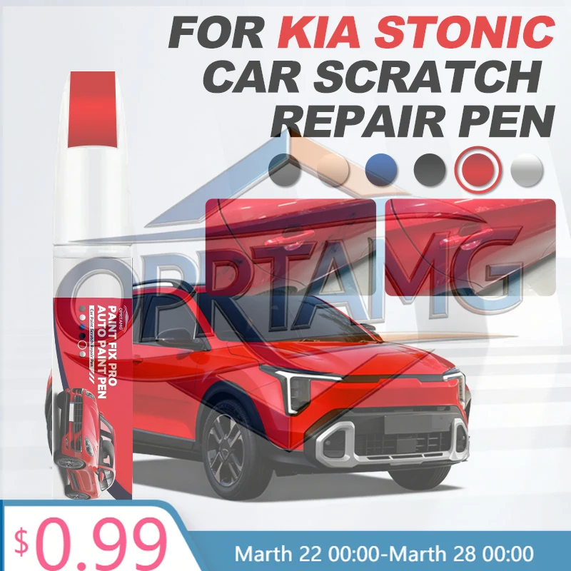 

Горячая новинка 2026: Ручка для ремонта автомобильной краски для Kia Stonic 2017-2025 – аксессуары для устранения царапин, цвета: белый U4, красный SQ, черный 9