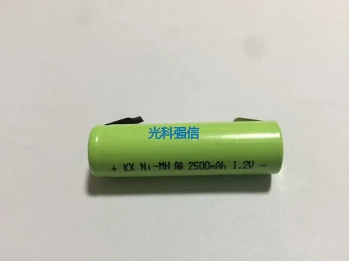 buy more will cheap Brand new genuine 1.2V AA 2500MAH No.5 rechargeable battery with welding plate electric shaver instrument