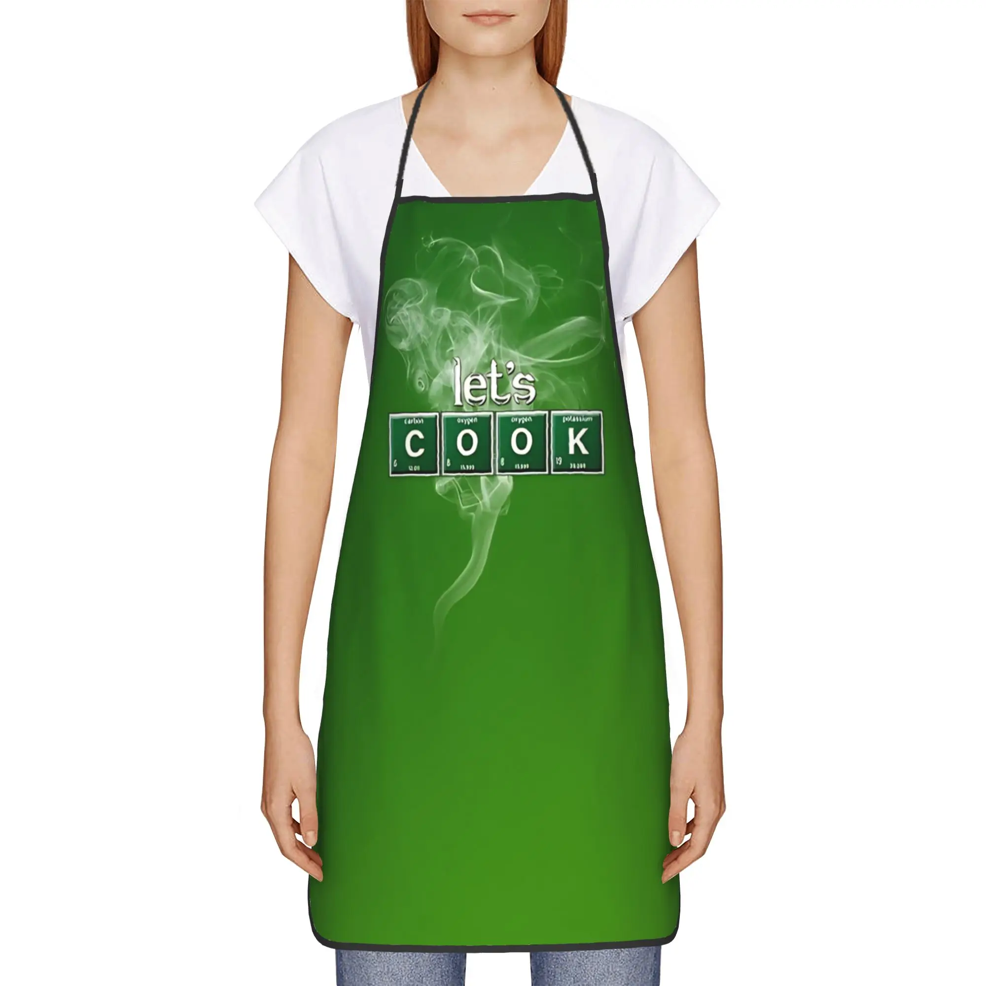 Breaking Bad Let'S Cook. Apron  Cooking Manicure Kitchen Accessories Work Custom Aprons without Pocket