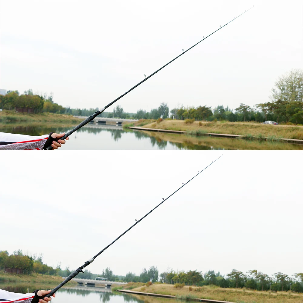 Hochwertige, ultraleichte Angelrute, 4/5 Abschnitte mit EVA-Griff, Kohlefasermaterial, Reisen, Shore Casting, Mini-Köderstange, Pesca – Detail 11