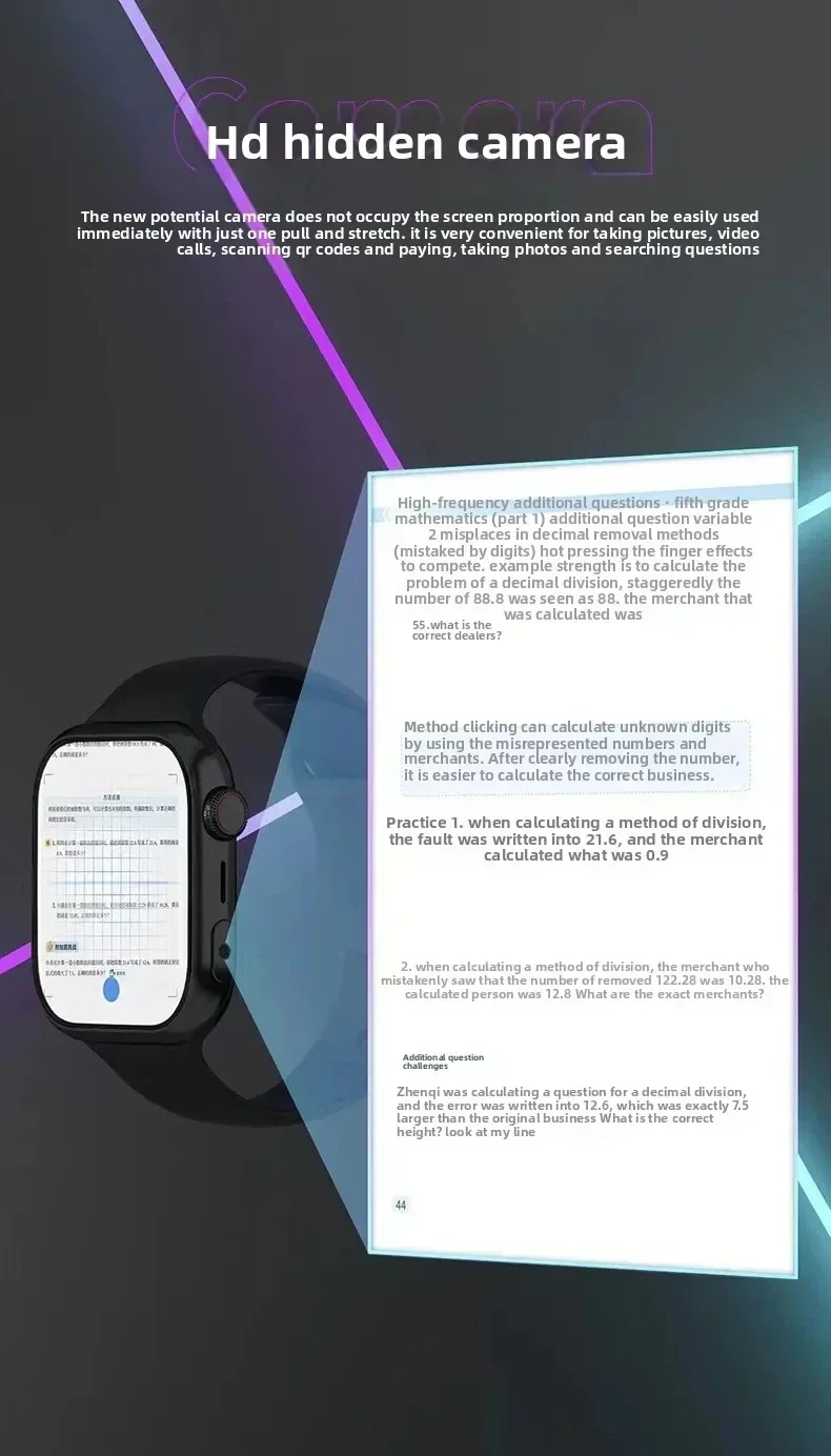 VP09 smartwatch มี 4G5G dual SIM Android OS ระบบนําทาง GPS การเชื่อมต่อ WIFI กล้องหมุน 8MP รองรับบริการ Google