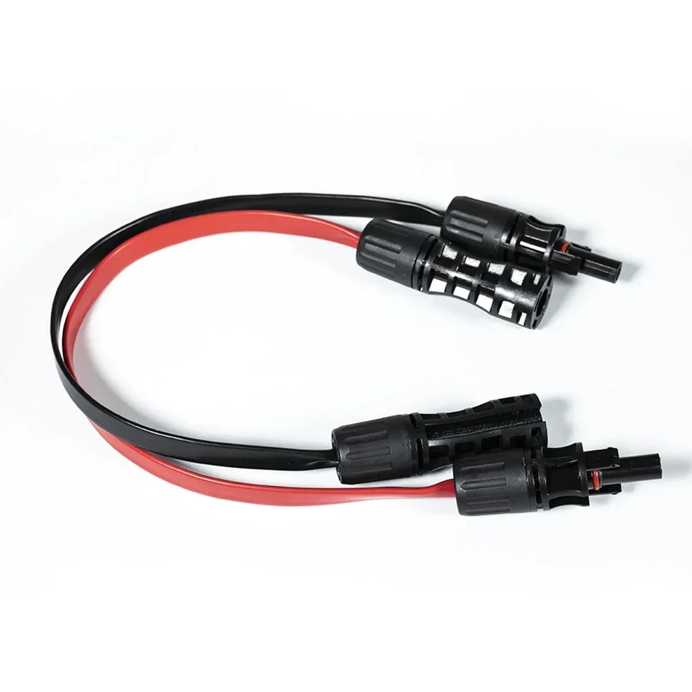 1Pair Solar Panel Flat Photovoltaic Extension Cable For Connecting Inverters Photovoltaic Installation Connection Line Connector