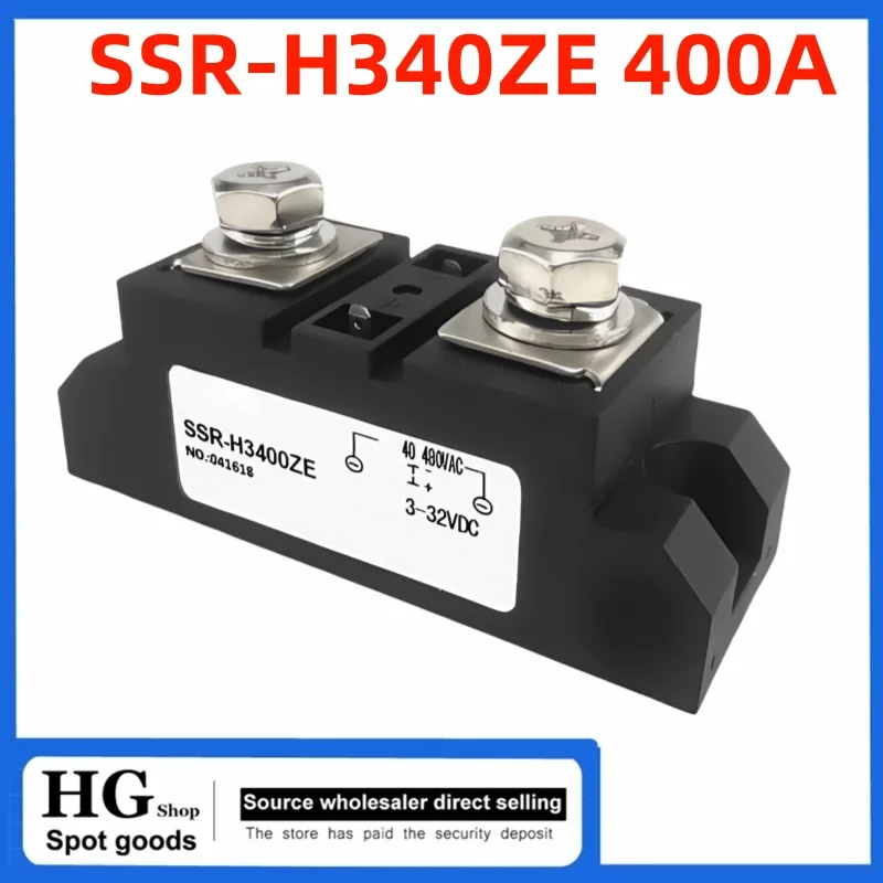 

9PCS/Lot Brand new and original Industrial solid state relay SSR-H340ZE 400A DC 24V controlled AC heating solid state modu