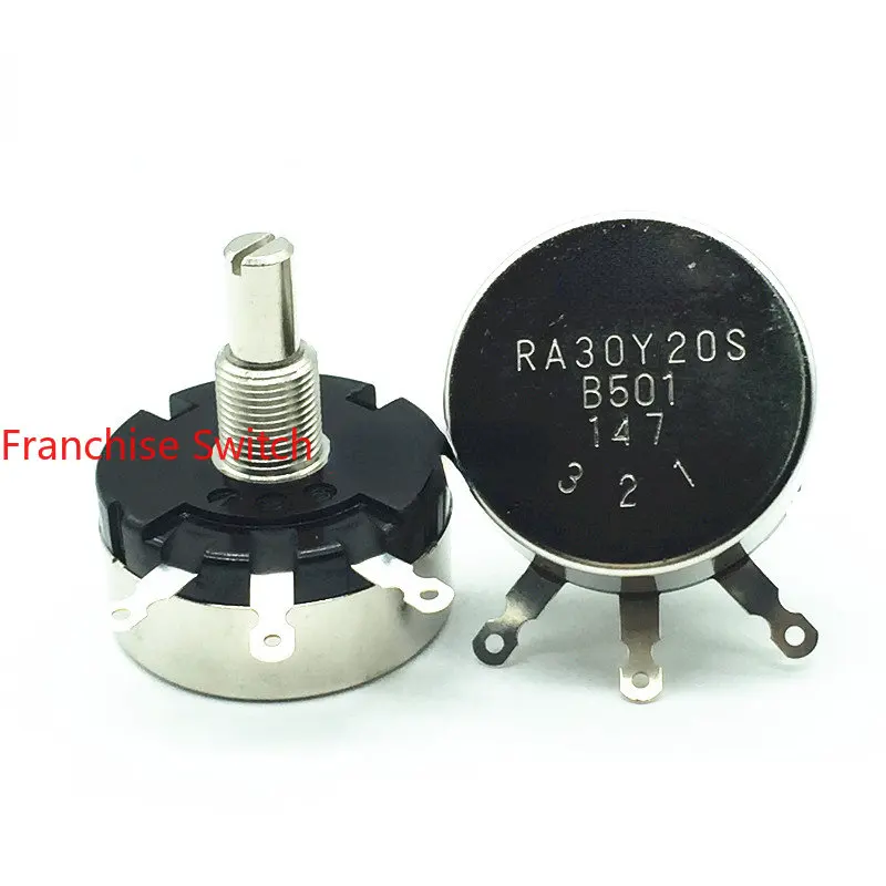 Potentiometer RA30Y20SB501 500 Ohm Single Turn Wire Wound 