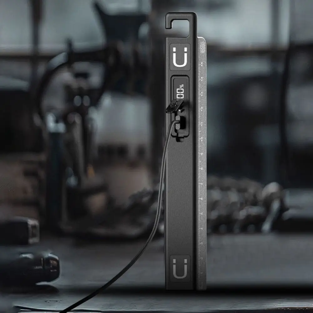 

Портативная ручная ручка с магнитной присоской и линейкой, портативный крючок, мини-фонарик для кормления, перезаряжаемый через USB