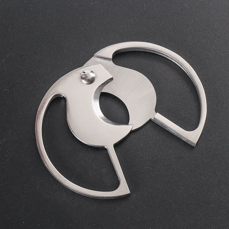 Cigar Cutter Knife Scissors Puncher Double-edged Smoke Cigar Cutting Tool Guillotine Stainless Steel Cigar Knife Cutter Scissors