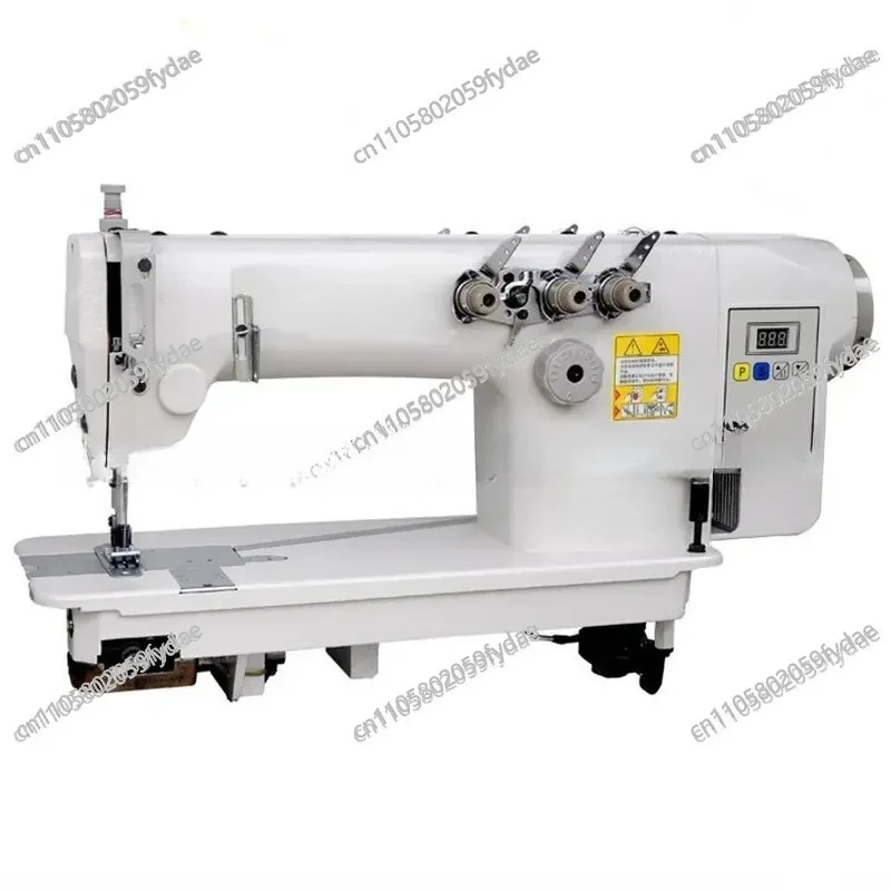 3800 Chain Double Needle Three Needle Flat Car, Direct Drive Heavy Material Chain Lockstitch Sewing Machine with Tug
