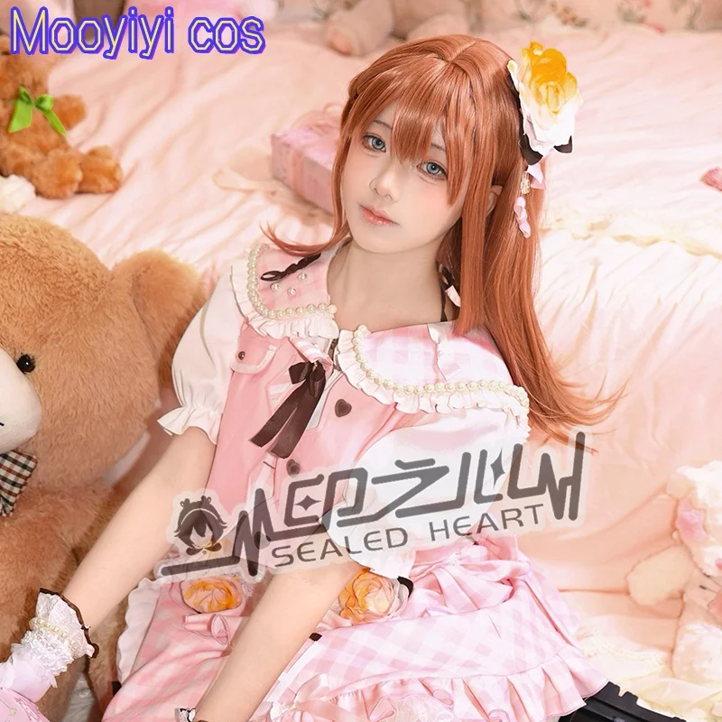 Disfraz de Cosplay de HANASATO MINORI para Halloween, fiesta de juegos de rol de Navidad, conjunto completo, vestido nuevo de talla PJSK XS-XL