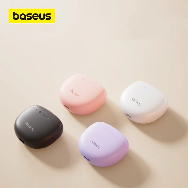 Baseus-Encok W2i Fones De Ouvido Sem Fio, 2Mic, Chamada ENC, Bluetooth 5,3