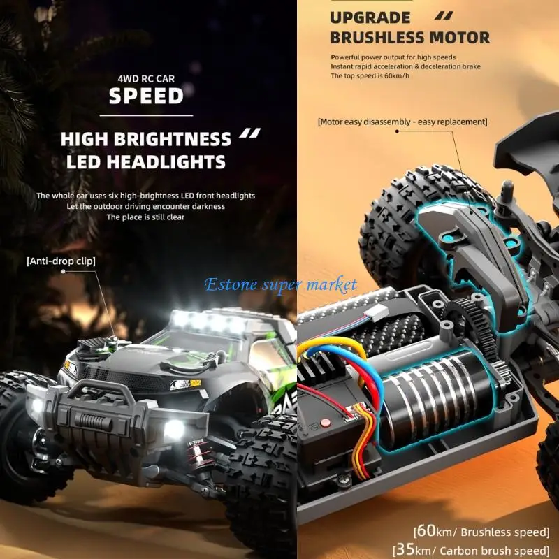 090B Dynamic 4 Wheel Drive Electric Vehicle With Precise Control System for Game
