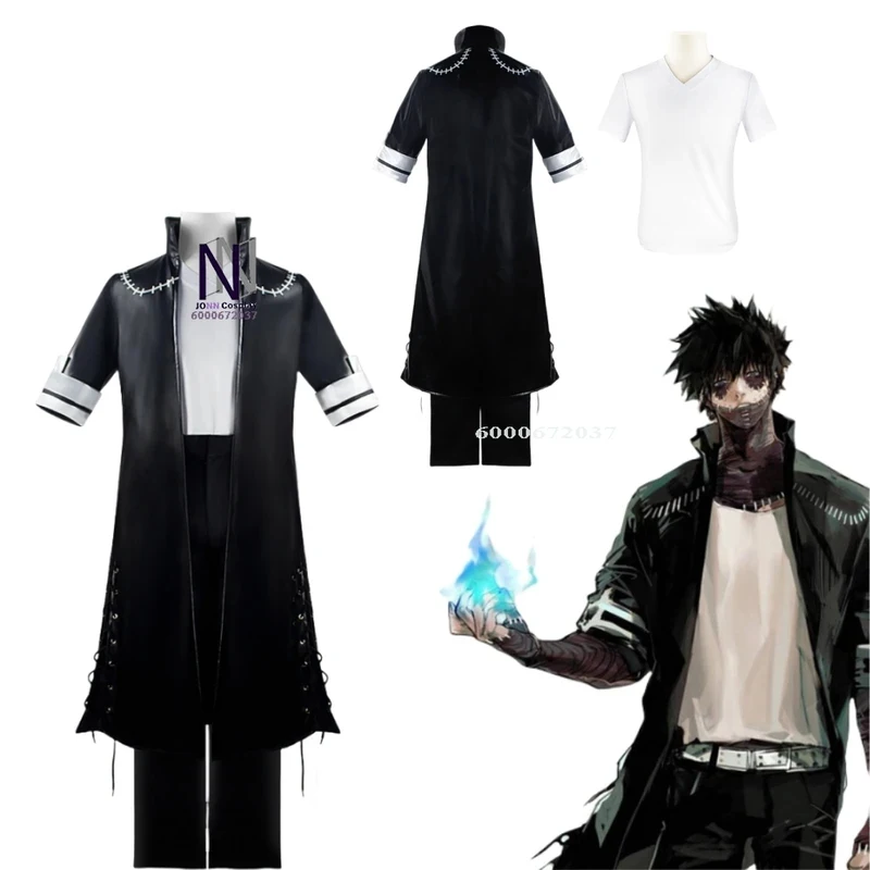 

ABC123My Hero Acad Cosplay Costume Popular Anime Dabi Role Playing Black Uniform Outfit for Men Adult Comic Con Party Hax,3;b'2.