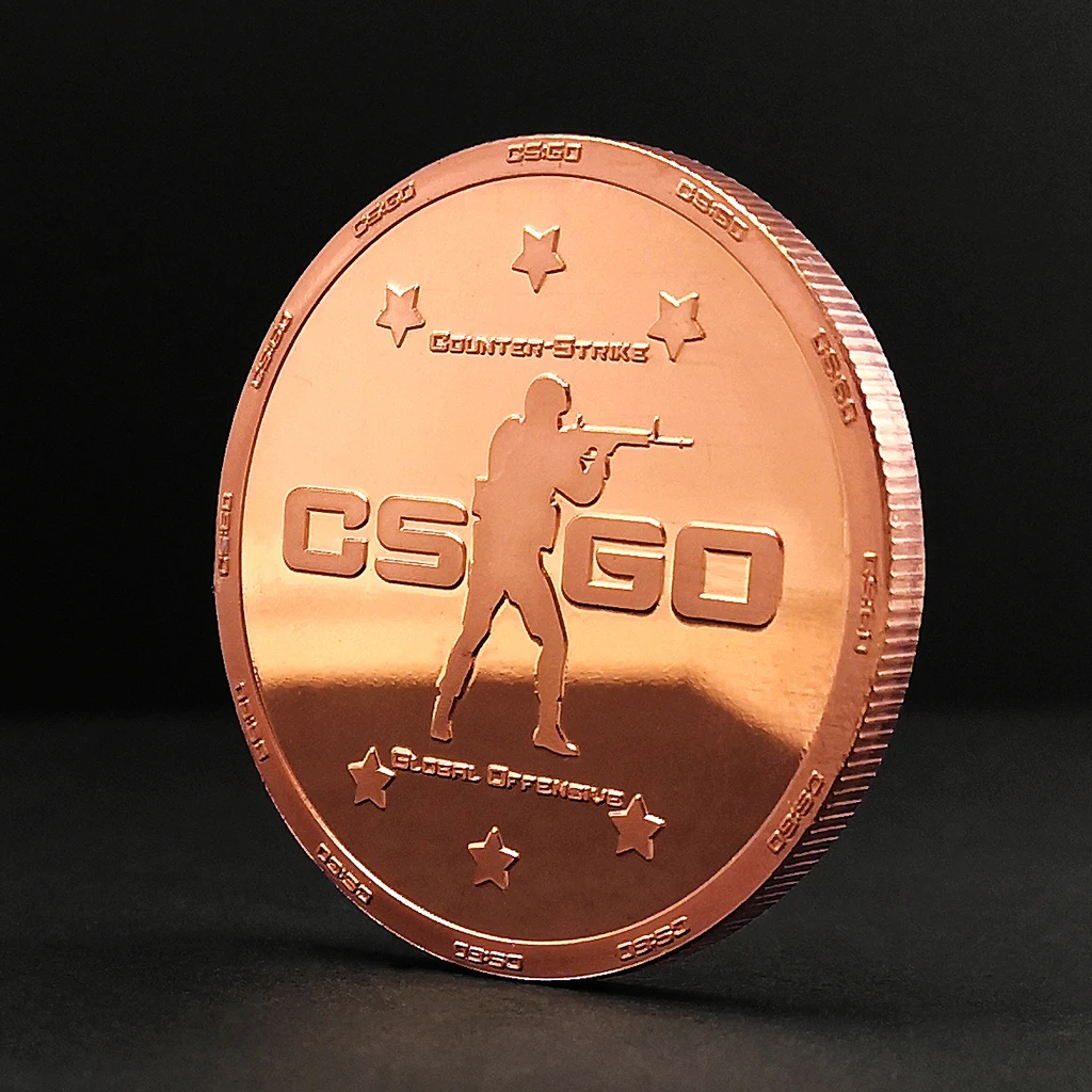 Game CSGO Counter Strike Lucky Coins Medal Coin Collectable Coin Free With One Random Pin Cosplay Costume Doujin Gifts