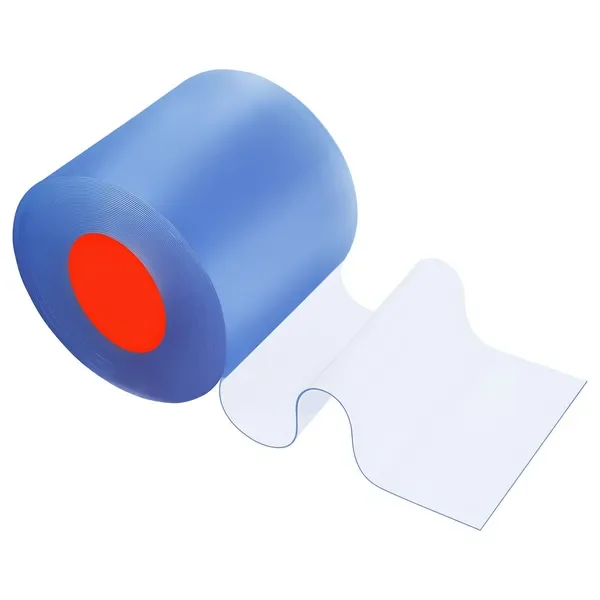 

Clear PVC Strip Curtain, 101 ft Length x 12 in Width, Thermal Insulating Plastic Door Strip Bulk Roll, Walk in Freezer Cooler