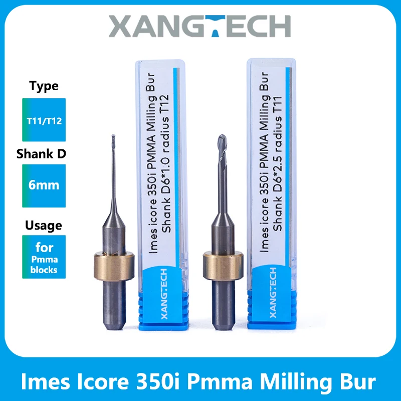 

Imes Icore 350i Pmma NC Milling Burs Cad/Cam Drill Pmma Cutters T11/T12 D6 High Quality