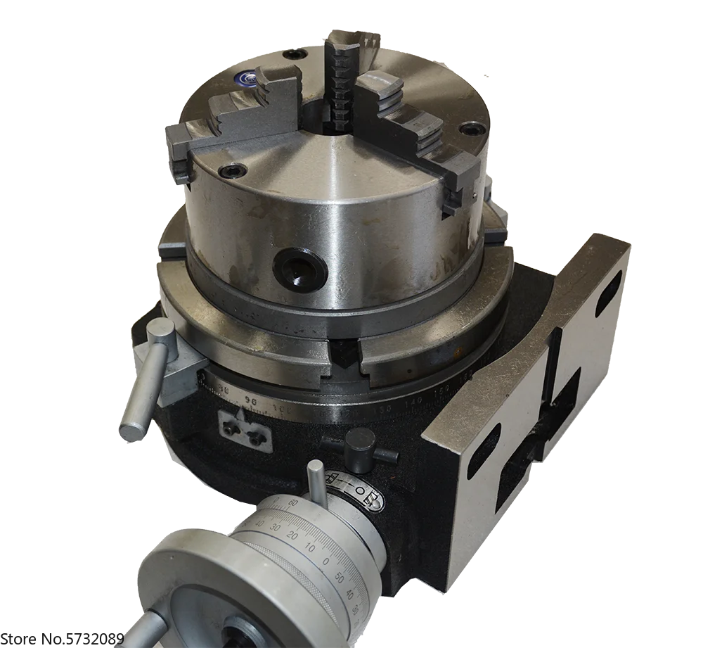 

HV-6/TSL150 Horizontal and Vertical Rotary Table Jaw Chuck with 5 Inch 3 Cast Iron Manual Operation Milling Drilling Machine