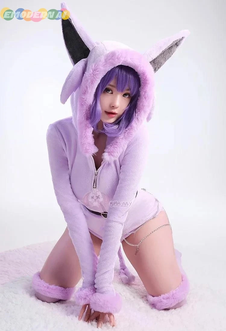 Anime Espeon Cosplay Costumes Jumpsuits Home Wear Game Role Play Uniform Halloween Carnival Party Loungewear For Women Girls