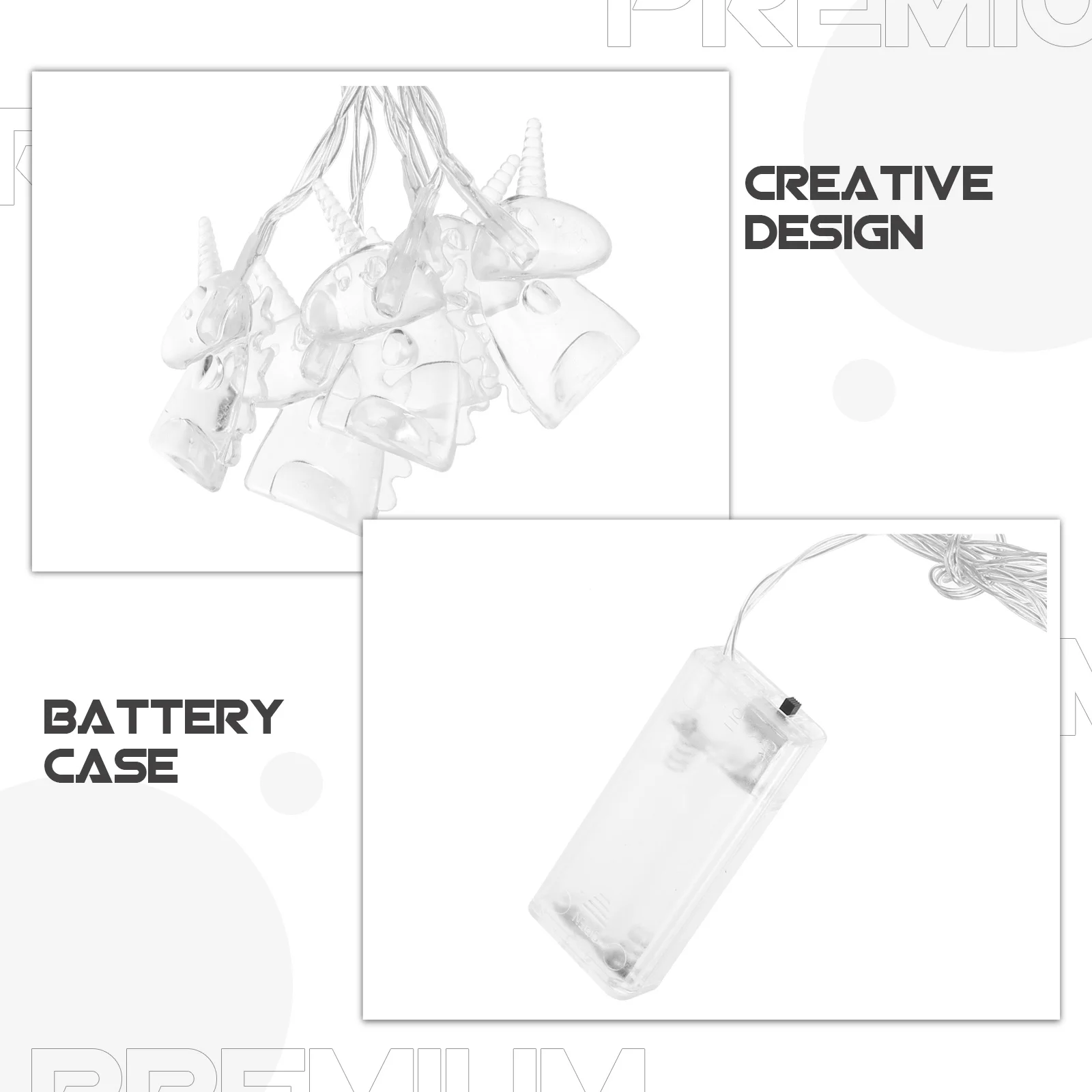 Unicórnio luz da corda 20 led luzes de fadas operado lâmpada decorativa para festa quarto decoração da parede do feriado