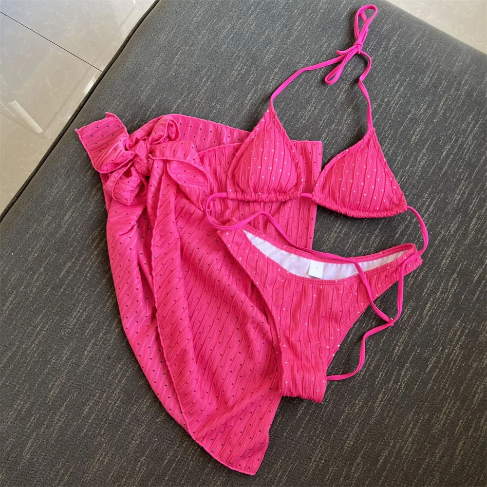 

Sexy Y2K String Bikini Micro Swimsuit Bandage Skirt Cover Up Beach Summer Outfits Women Brazilian Vacation Swimwear Bathing Suit
